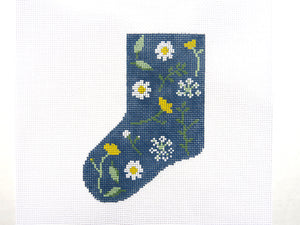 Pressed Floral Mini Stocking